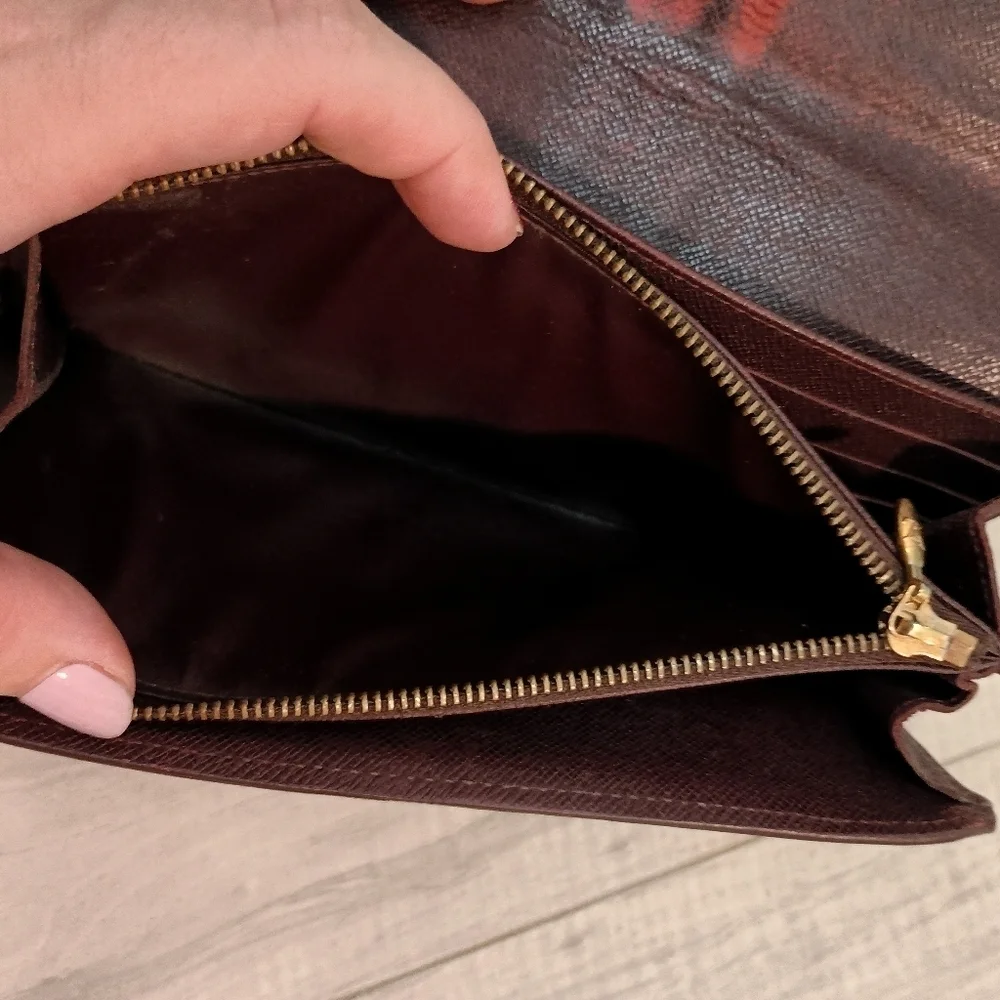 Louis Vuitton Monogram Mini Porte Feuille Sarah Long Bifold Wallet